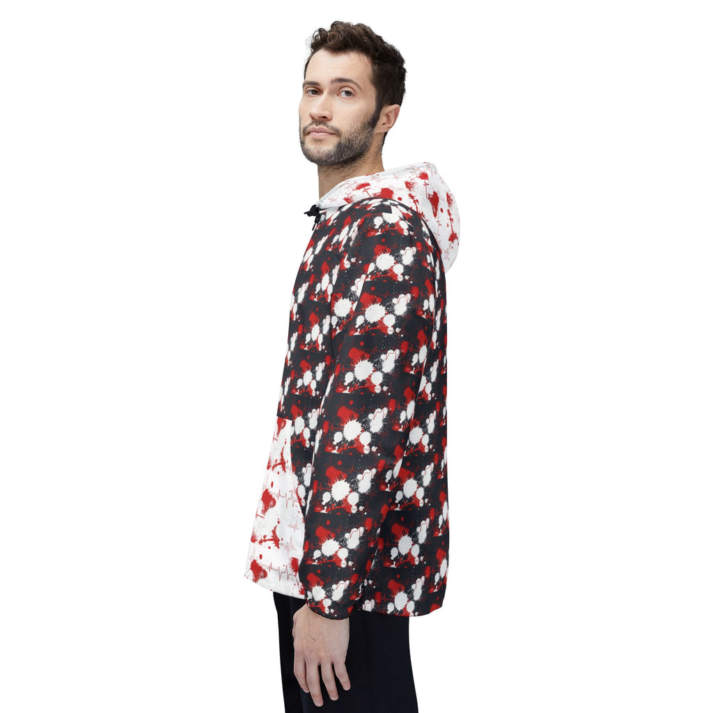 Blood Splatter Pattern Windbreaker Jacket