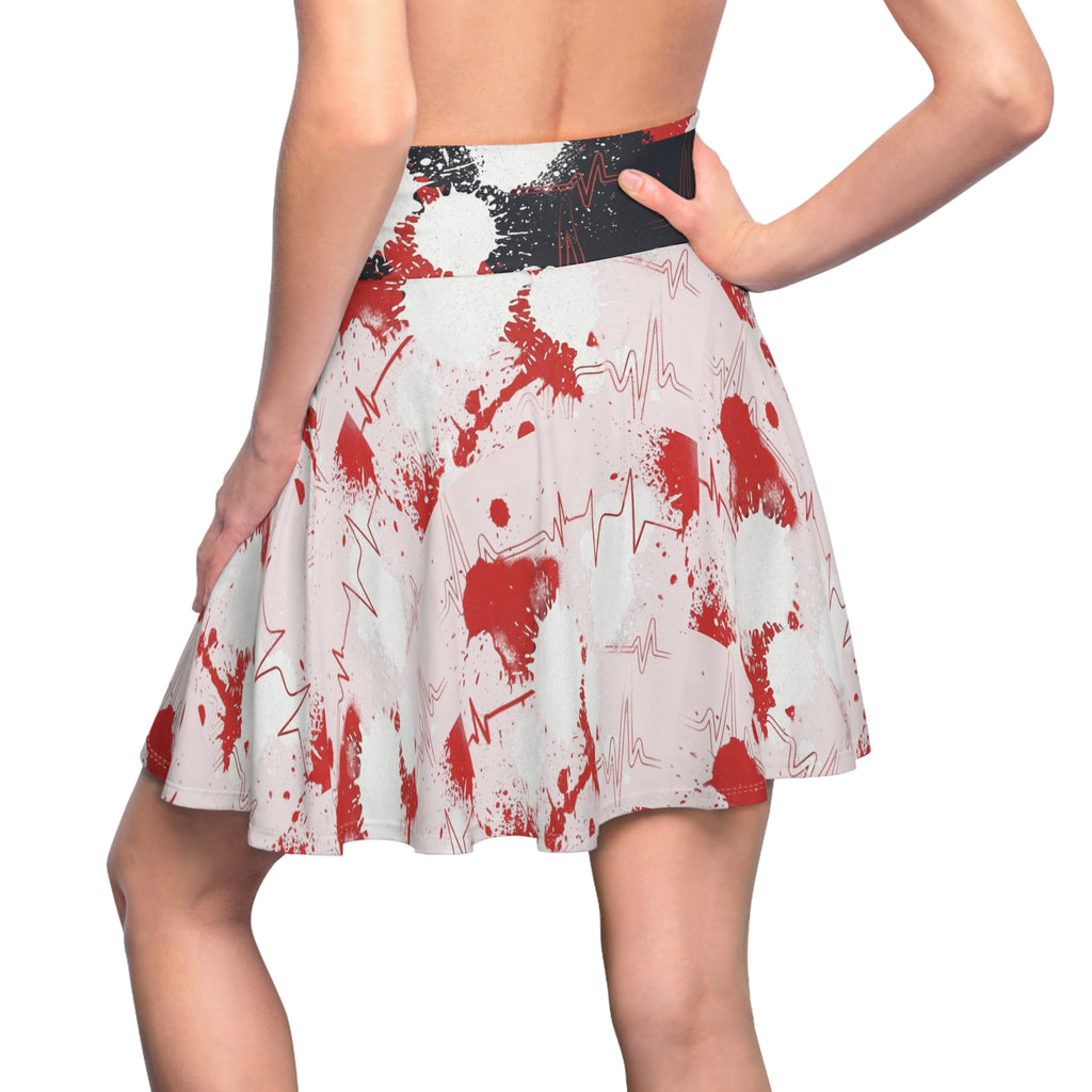 Multi-Color Skater Skirt