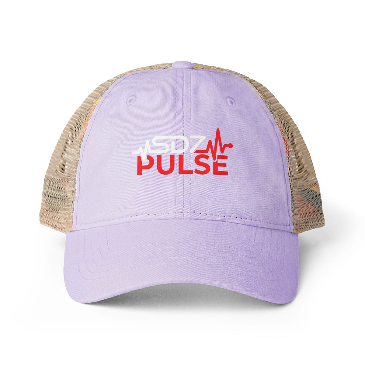 Washed Mesh Back Cap — SDZ Pulse Heartbeat