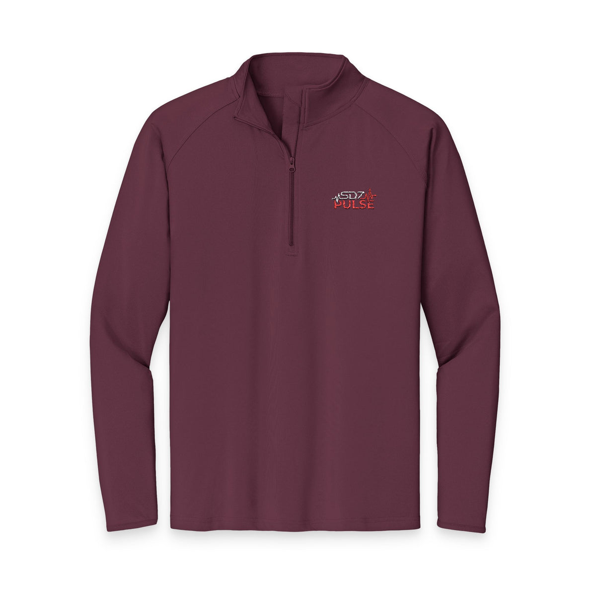 Quarter-Zip Pullover — Embroidered Pulse Logo