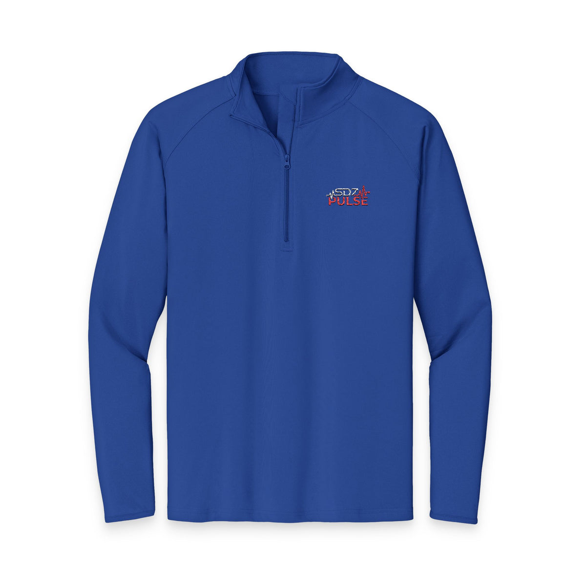 Quarter-Zip Pullover — Embroidered Pulse Logo