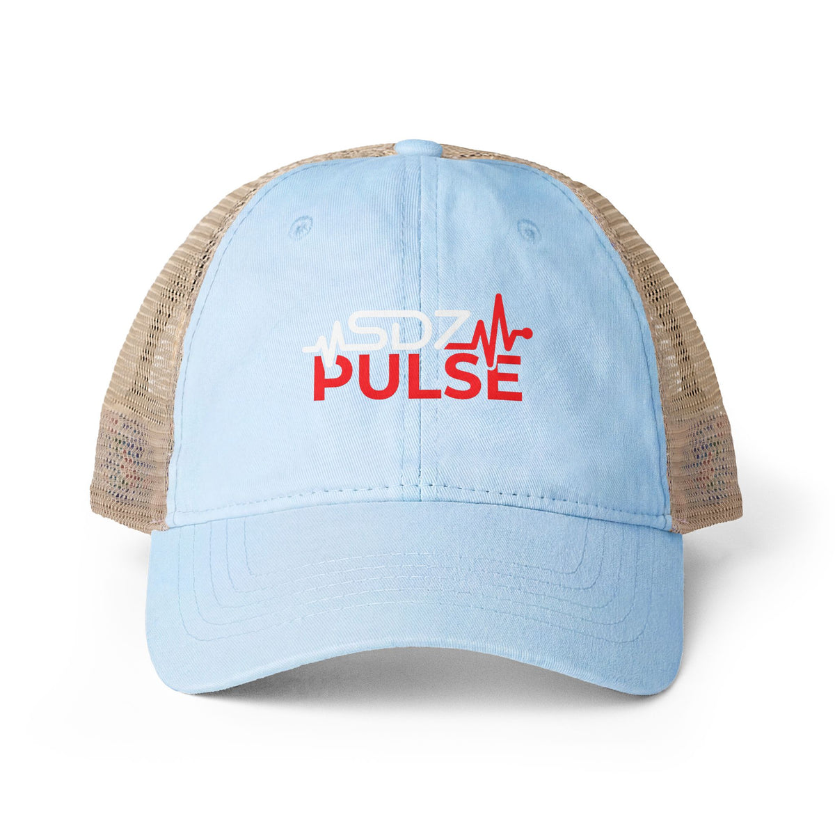 Washed Mesh Back Cap — SDZ Pulse Heartbeat