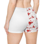 Women's Print Shorts - Red Heartbeat