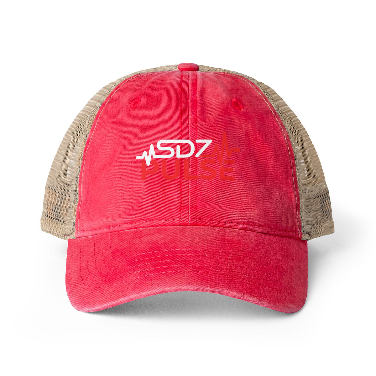 Washed Mesh Back Cap — SDZ Pulse Heartbeat