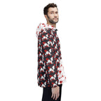 Blood Splatter Pattern Windbreaker Jacket