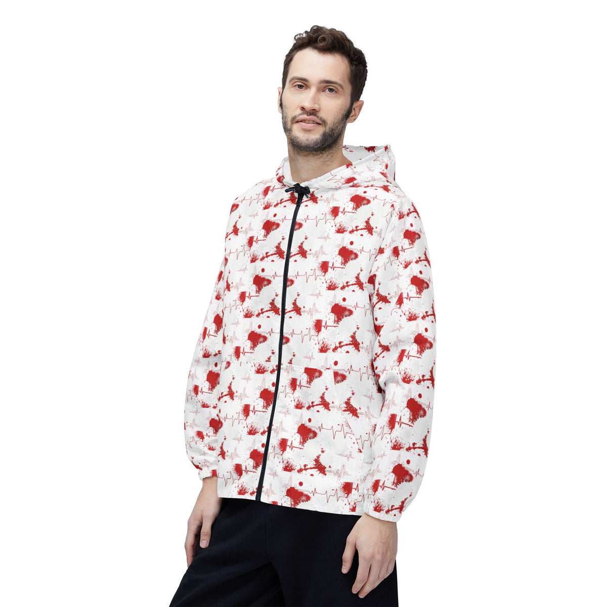 Blood Splatter Windbreaker Jacket