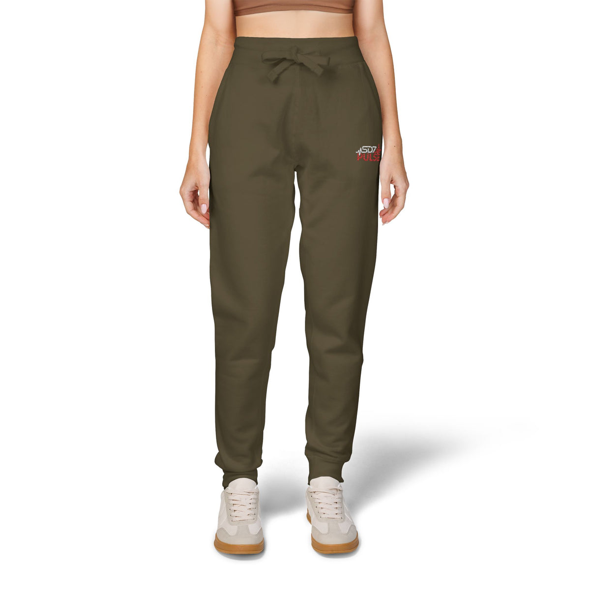 Pulse Embroidered Fleece Sweatpants