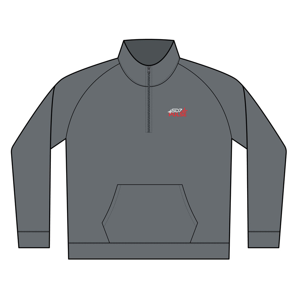 Embroidered Fish Logo Lightweight Fleece 1/4 Zip Pullover