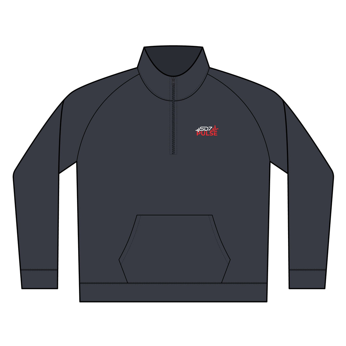 Embroidered Fish Logo Lightweight Fleece 1/4 Zip Pullover