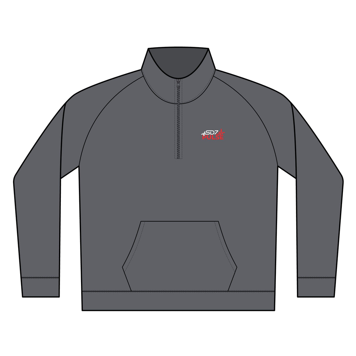 Embroidered Fish Logo Lightweight Fleece 1/4 Zip Pullover