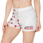 Women's Print Shorts - Red Heartbeat