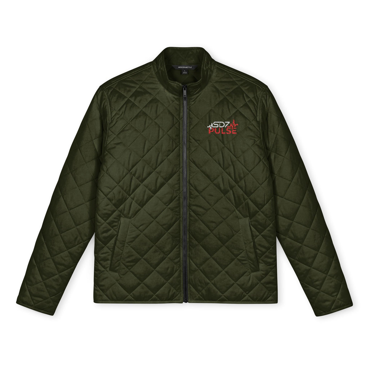 Quilted Men's Full-Zip Jacket — Pulse Logo