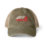 Washed Mesh Back Cap — SDZ Pulse Heartbeat