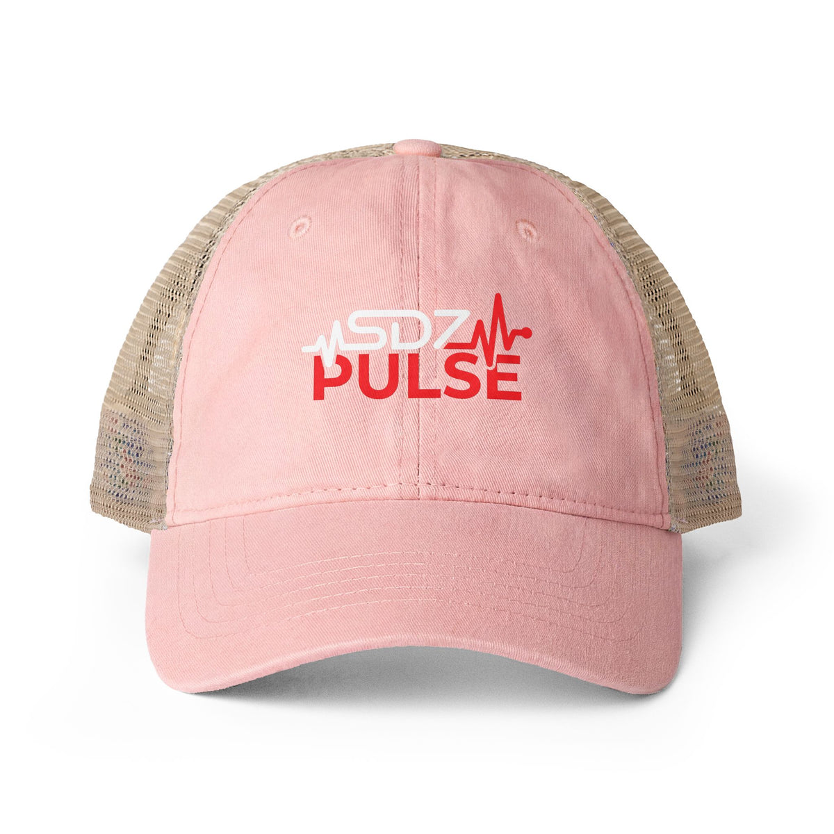Washed Mesh Back Cap — SDZ Pulse Heartbeat