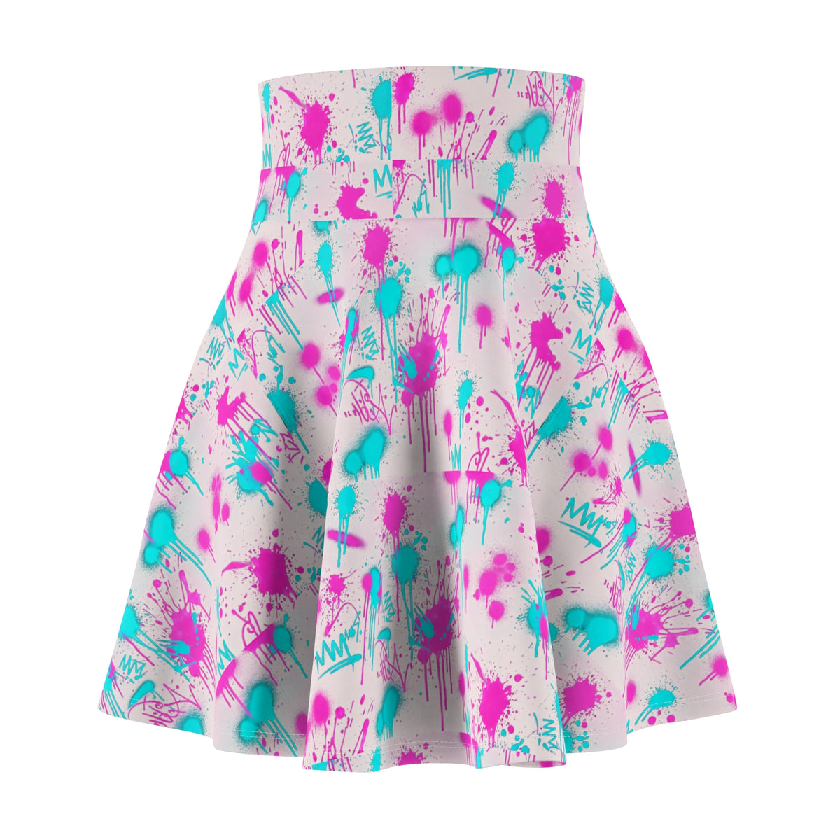 Paint Splash Skater Skirt