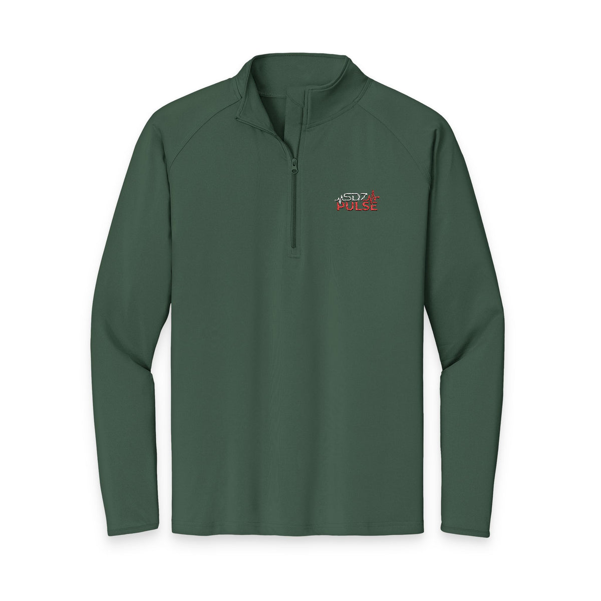 Quarter-Zip Pullover — Embroidered Pulse Logo