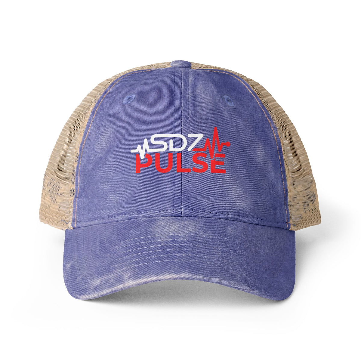 Washed Mesh Back Cap — SDZ Pulse Heartbeat