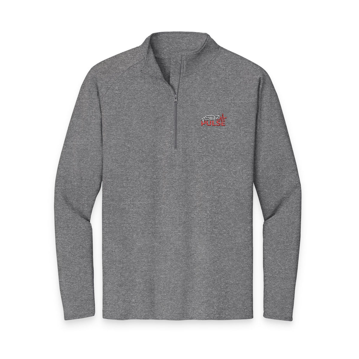 Quarter-Zip Pullover — Embroidered Pulse Logo