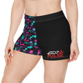 Women's Active Shorts - Neon Splatter