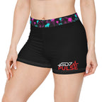 Women's Athletic Shorts - Neon Splatter