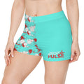 Women's Pattern Shorts - Teal Splatter