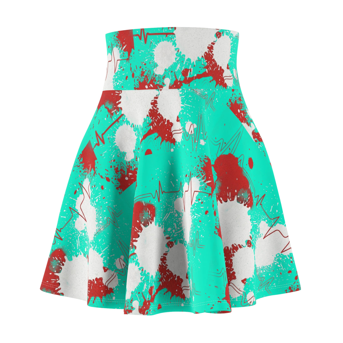 Teal Skater Skirt