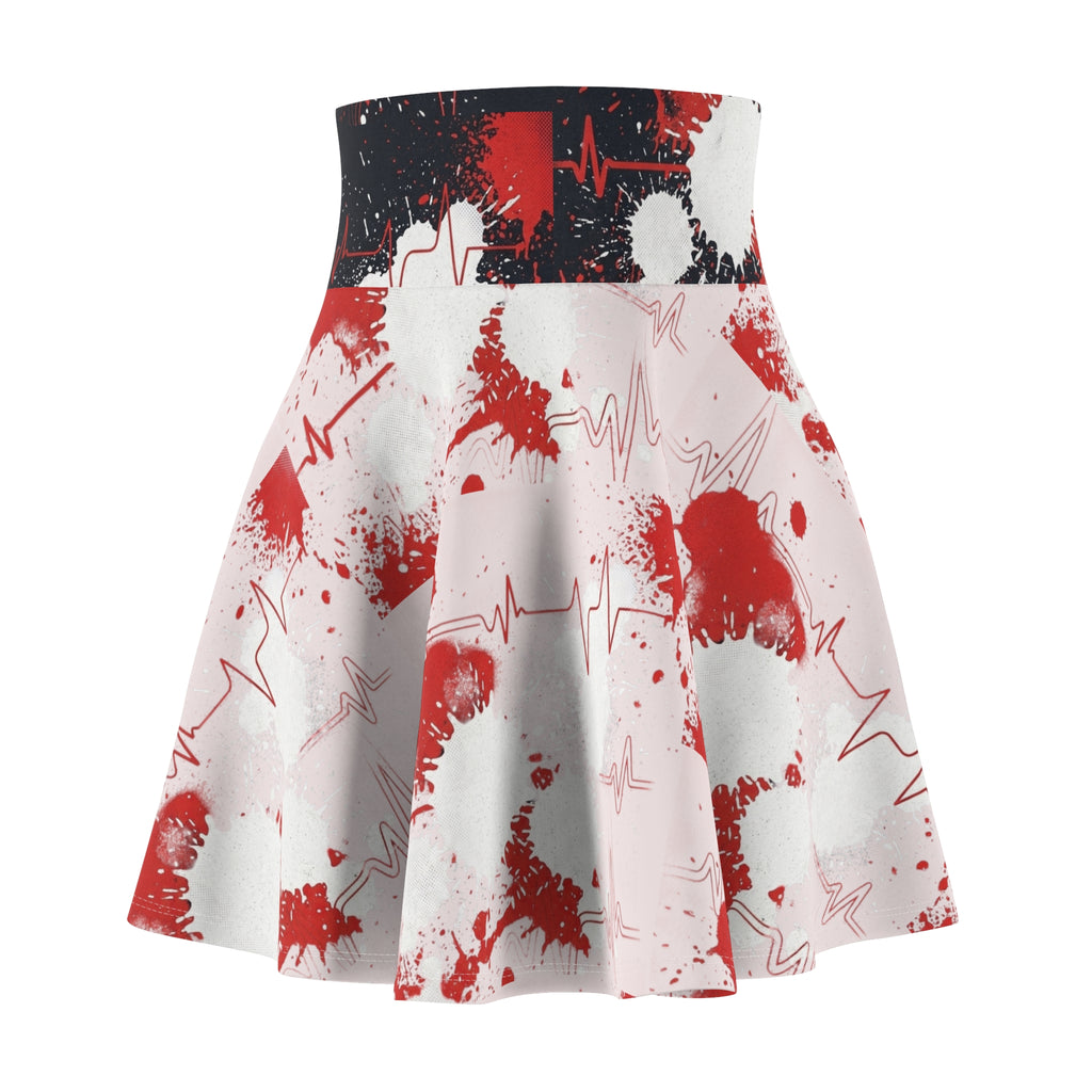 Multi-Color Skater Skirt