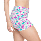 Split-Print Athletic Shorts — SDZ Pulse Splatter