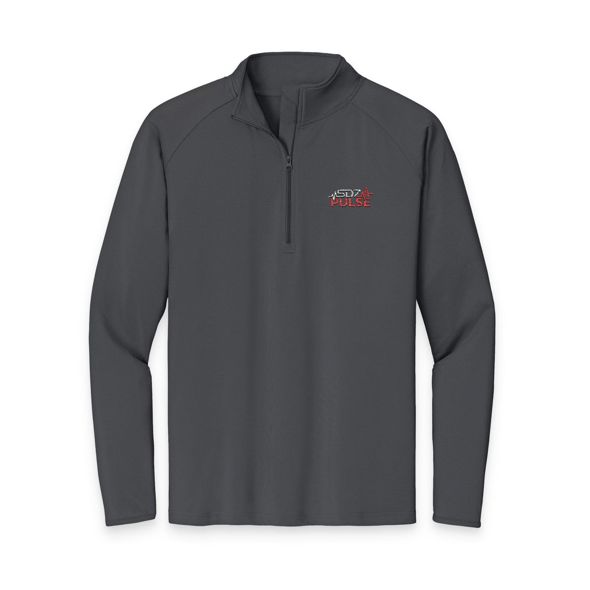 Quarter-Zip Pullover — Embroidered Pulse Logo