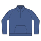 Embroidered Fish Logo Lightweight Fleece 1/4 Zip Pullover