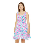 Floral Watercolor Skater Dress