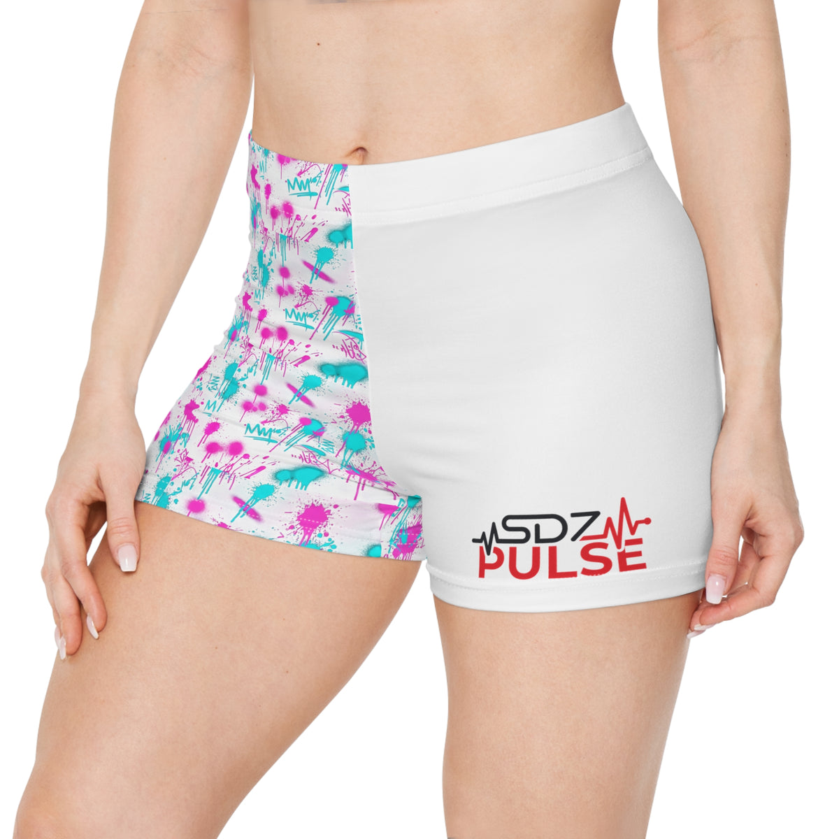 Split-Print Athletic Shorts