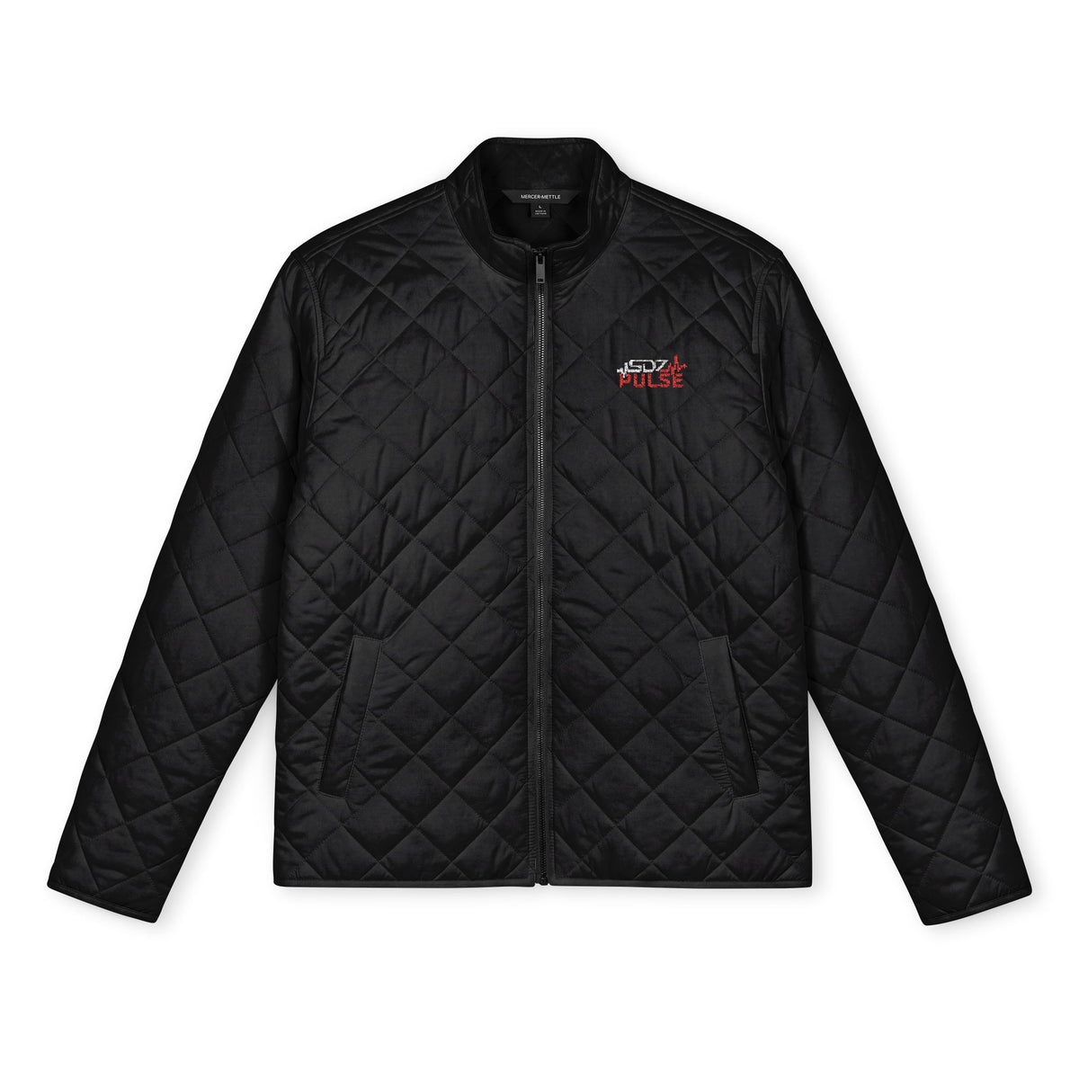Quilted Full-Zip Jacket — Embroidered Pulse Logo