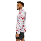 Sports Warmup Hoodie — Pulse Splatter Heartbeat