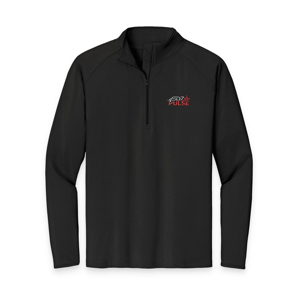Quarter-Zip Pullover — Embroidered Pulse Logo