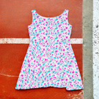 Floral Watercolor Skater Dress