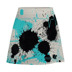Red & Black Splatter Mini Skirt