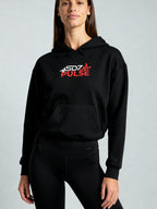 Hoodie — SDZ Pulse Stencil Camo Logo — on-model