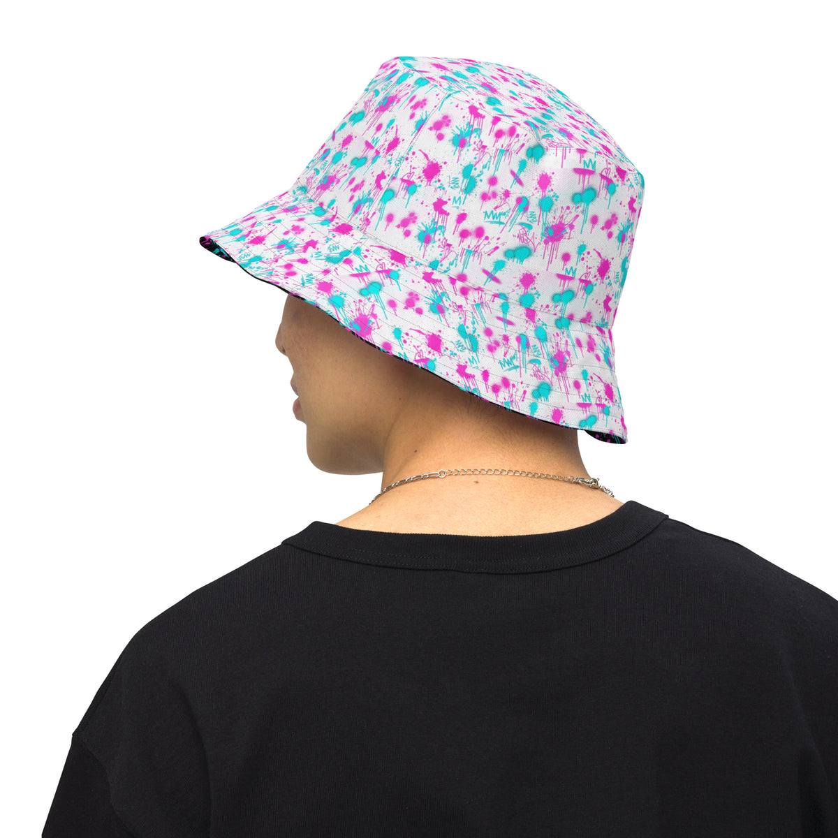 Flip Bucket Hat — Pulse Splatter Print