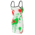 Red Heartbeat Line Bodycon Dress