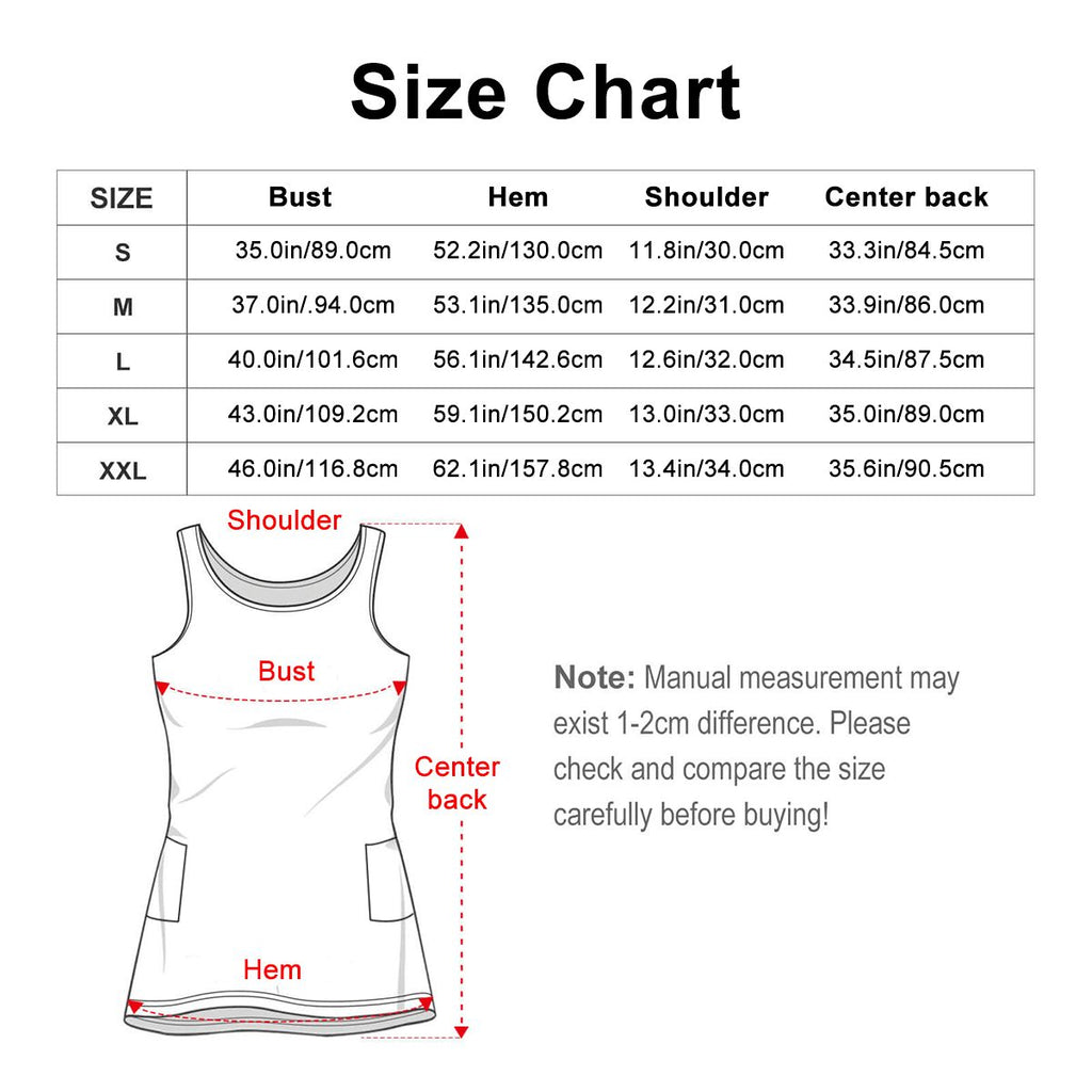 Red Splash Print Sleeveless Dress with Pockets