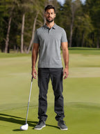 Shadow Stripe Polo — lifestyle (fairway)