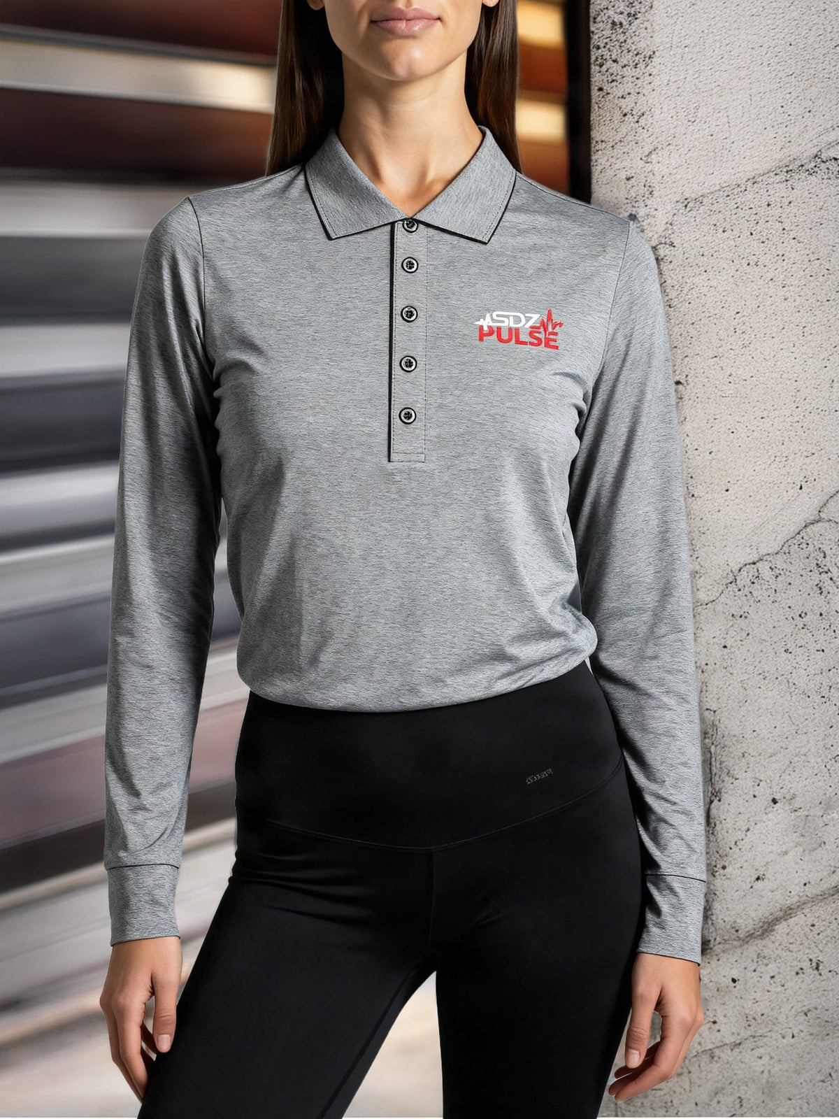 Long Sleeve Polo — lifestyle (street)