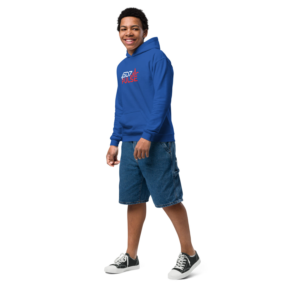 Youth Pullover Hoodie — SDZ Pulse Heartbeat